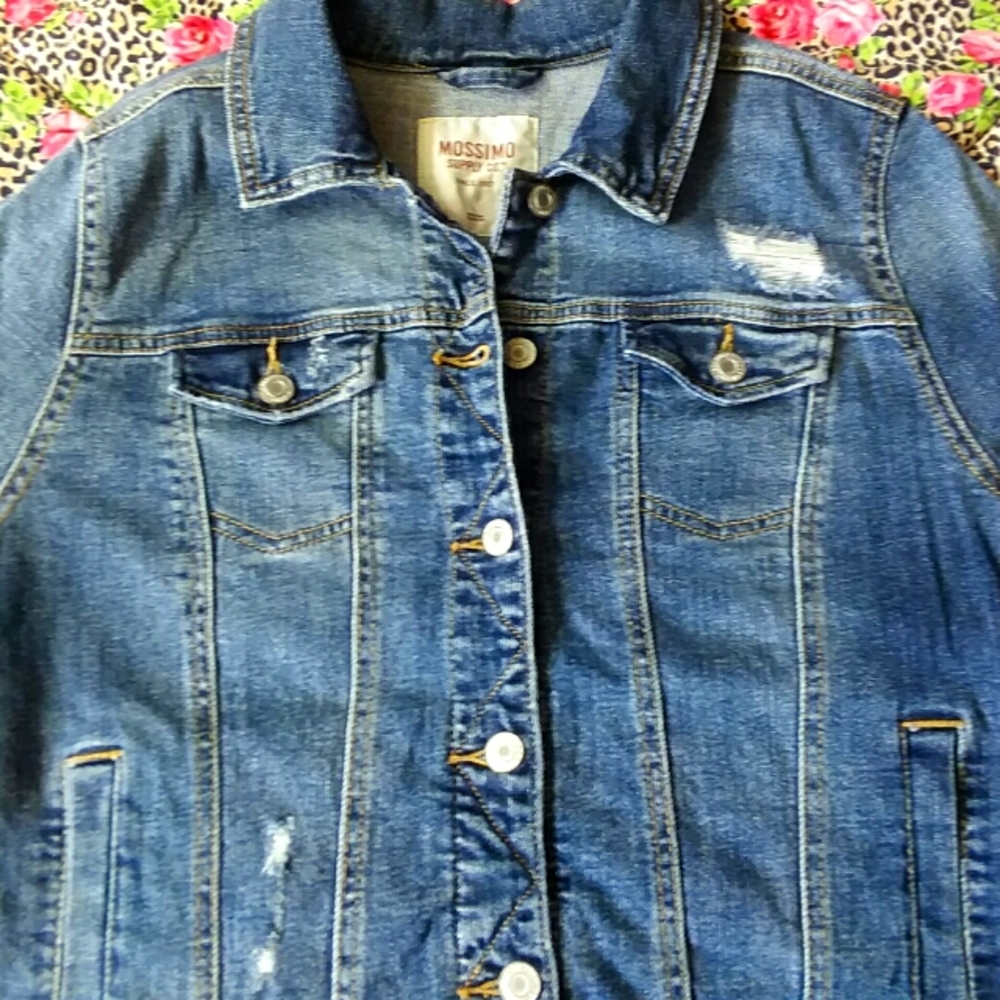 Mossimo Supply Co. Women's Denim Jean Jacket Sz L
